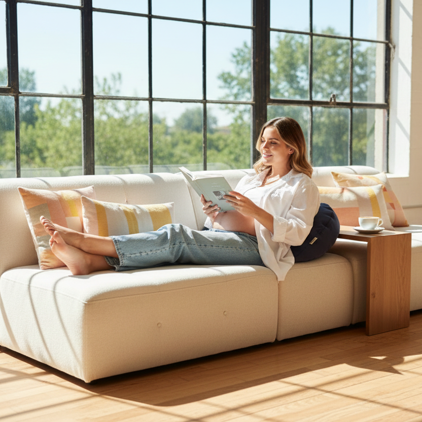 Cuscino Gravidanza supporto regolabile sonno laterale | Oppy Gravidanza